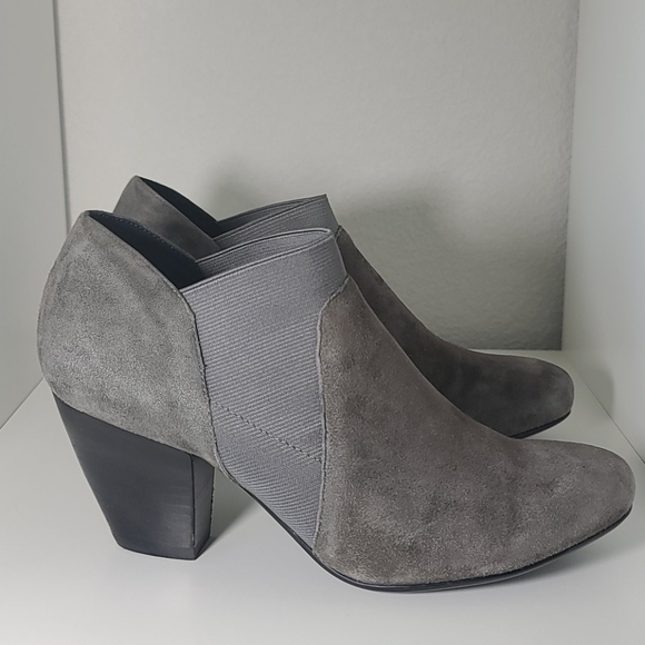 VANELi leather booties with elastic band and heel - Picture 2 of 7